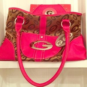 Bronze & Red Fashionista Purse